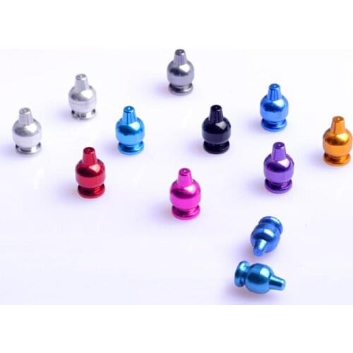 4Pcs Gourd Shape Nuts M2 Screw Nut 15068 Colorful Aluminum Alloy Nuts Spare Parts for Tamiya Mini 4WD Car Models