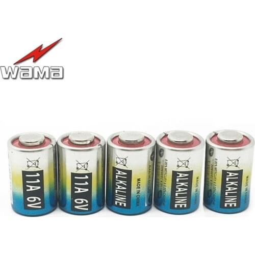 5pcs/lot WAMA 11A 6V Primary Dry Batteries L1016 Alkaline Car Key Remote Battery Drop Ship