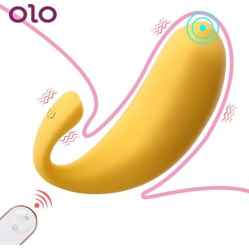 OLO 9 Speed Wireless Remote Control G Spot Dildo Vibrator Vibrating Egg Banana Shape Vagina Clit Stimulator Sex Toys for Women
