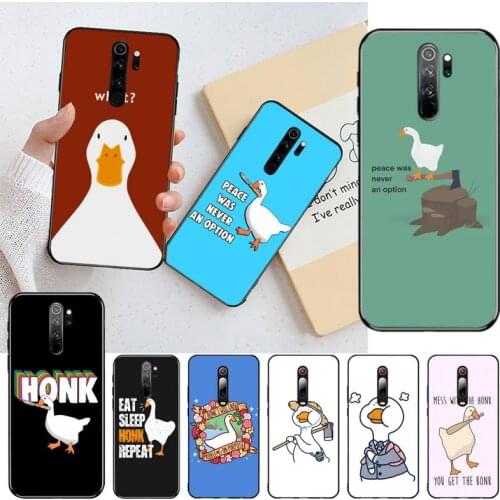 Untitled Goose Game Duck Phone Case for Redmi Note 9 8 8T 8A 7 6 6A Go Pro Max Redmi 9 K20 K30 Pro