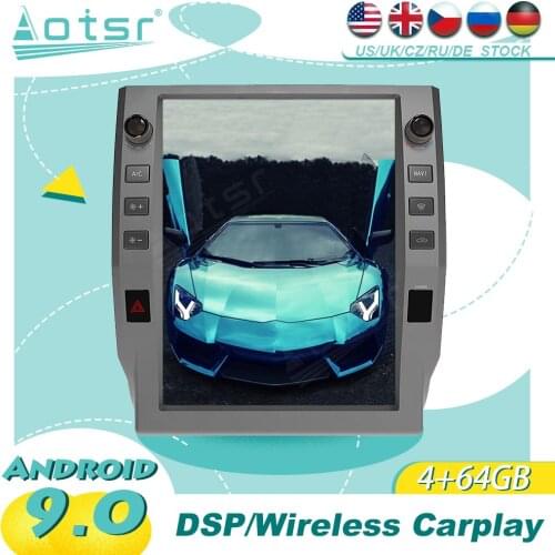 For Toyota Tundra 2014 - 2019 Android 9.0 Tesla Style 64GB ROM PX6 Carplay Car GPS Navigation Multimedia Radio Player WIFI BT