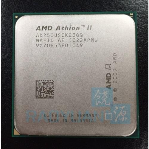 AMD Athlon X2 250u 1.6GHz Dual-Core CPU Processor AD250USCK23GQ 25W Socket AM3 938pin