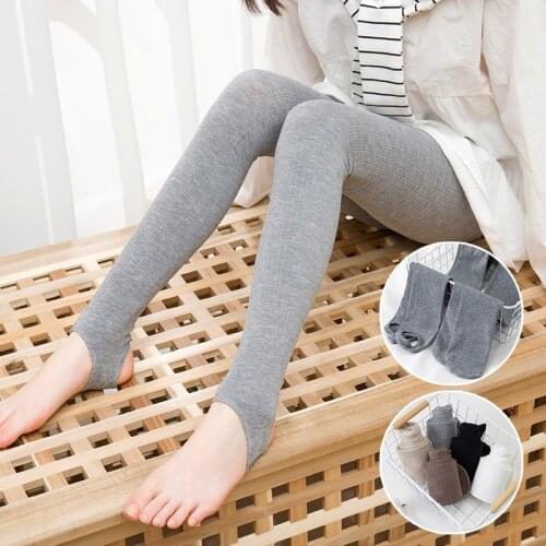 Spring and autumn rompers step on the foot combed cotton fashion twist leggings anti-pilling high-elastic childrens pants