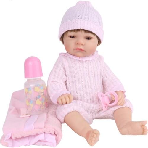 NPKDOLL toys Reborn Baby Full Vinyl Doll Lifelike Bebe kids children Infant Educational Bath Kids Playmate Babe Boneca
