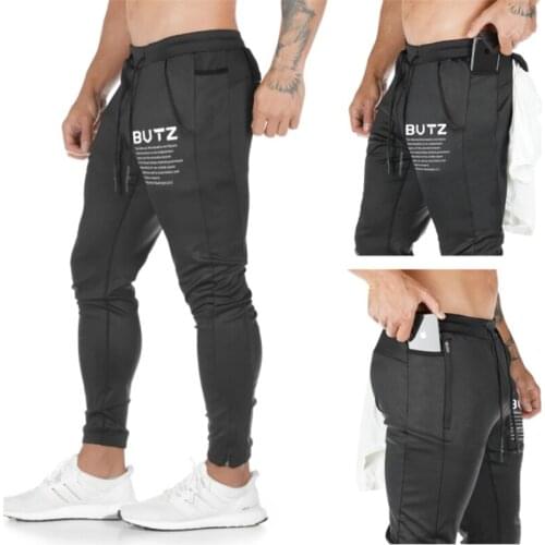 Men Pants fitness Jogger Autumn Casual Mens Sweatpants Sportswear Long Trousers New Trend Straight Pants Man Fitness Clothing