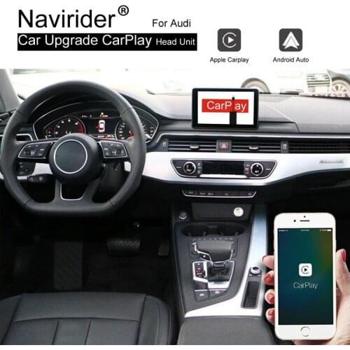 Car Upgrade Audio Video System Airplay Wireless Carplay Andriod Auto For AUDI A4 A5 S5 Q5 MMI 2016-2018 interface Black