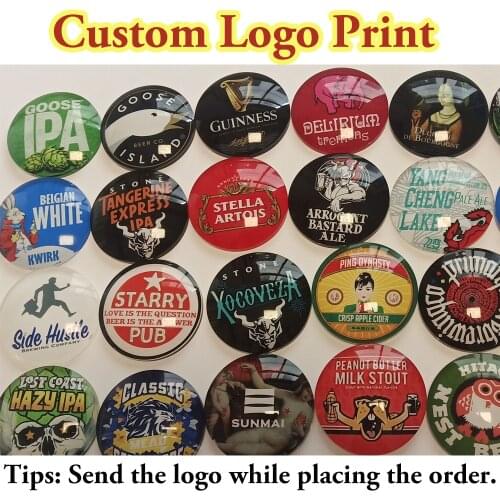 Custom LOGO printing Fisheye beer pump front badge