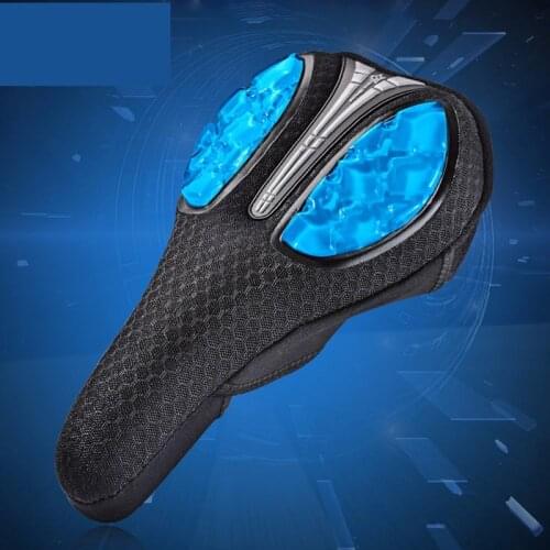Silicone Bike Saddle Hollow Breathable Bicycle Cushion Cover Comfortable Padded Riding Accessories Cycling Bikes