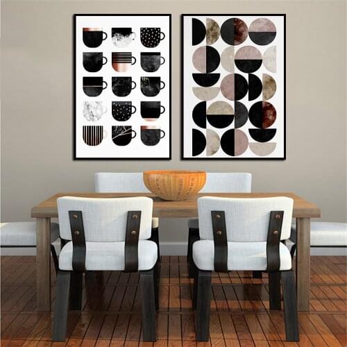 Modern Room Print Wall Art Abstract Coffee And Brown Art Boho Painting No Frame Pictures