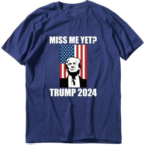 JKLPOLQ Funny President Re Elect Trump 2024 Trump Back Funny Unisex Shirt Mens and Womens Cotton T-Shirt Harajuku Tops