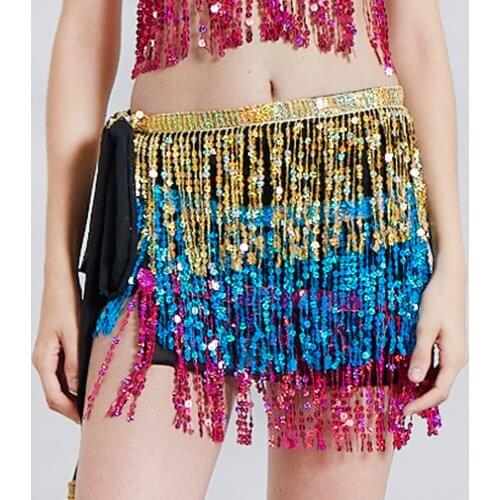 Adult Female Belly Dance Costume Belly Dance Hip Scarf Sequin Belly Dance Waist Chain Belly Dance Belt