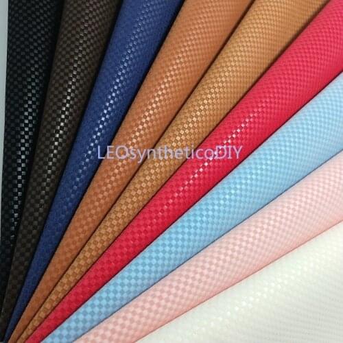 1PC 21X29CM Synthetic Letaher, Cuero Sintetico Embossed Plaids Leather For Making Bows Accessories LEOsyntheticoDIY T195