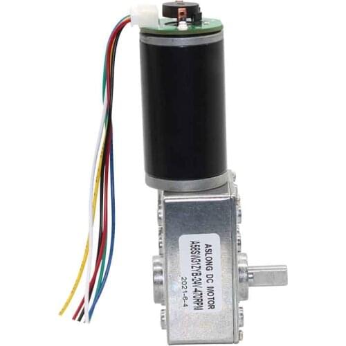 12V tubular dc Encoder Motor Turbine Worm Gear box bracket 24v PM dc motor Reducer holder Micro Encoder Motor A58SW31ZYB