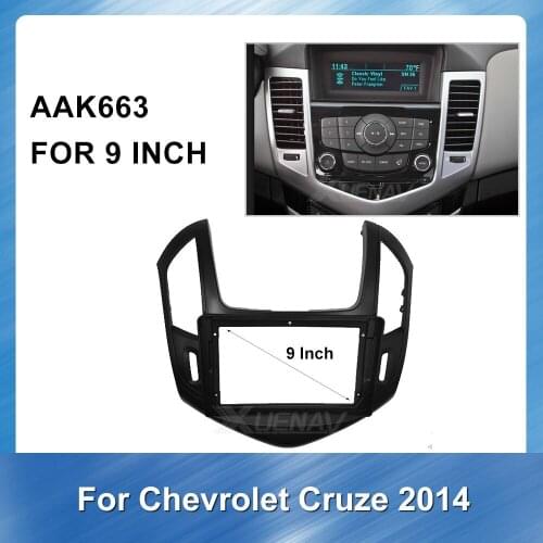 2/1Din Car autoradio DVD Frame For Chevrolet CRUZE 2014 Stereo Panel Dash Trim Installation Kit Frame Fitting Adaptor Radio
