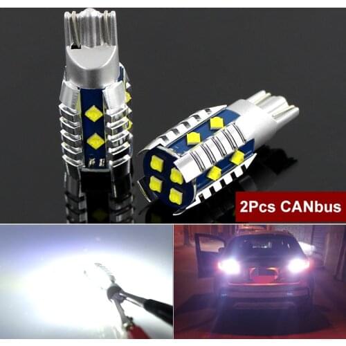 2pcs T16 T15 W16W LED Bulb Canbus Car Reverse Light 12v For Mitsubishi Lancer 9 10 I200 ASX Pajero 4 Nissan Tiida Sentra Teana