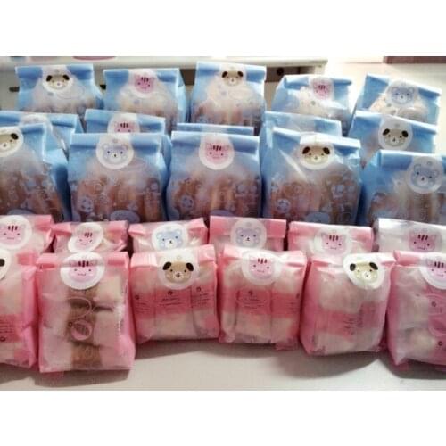 50&100pcs/lot Rabbit and bear Cookie Bag Bread bag Gift Candy Package Cellphone Bags Jewelry bags Send for Children Baking Gift
