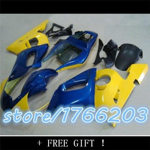 98-02 For YZFR6 Blue yellow YZF R6 YZF600 S925 YZF-R6 98 99 00 Blue yellow red 01 02 1998 1999 2000 2001 2002 FairingBBF