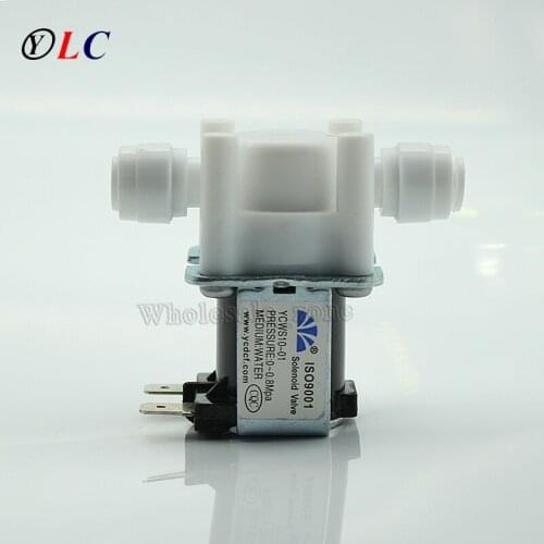 AC 220V Normally Closed N/C 2 Way 1/4 inch Whip High Pressure RO Machine Drink Fountains Water Solenoid Valve