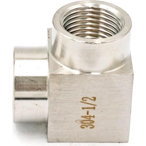 1/2" BSP Eqaul Female Elbow 90 Deg 304 Stainless Steel Pipe Fitting Adapter Connector 357 PSI