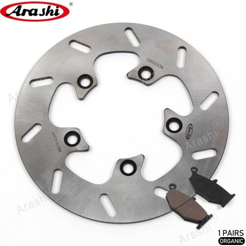 ARASHI For SUZUKI GSX R 600 750 06-10 CNC Rear Brake Disc Rotor Brake Pad Motorcycle Disks GSXR GSX750R 2006 2007 2008 2009 2010