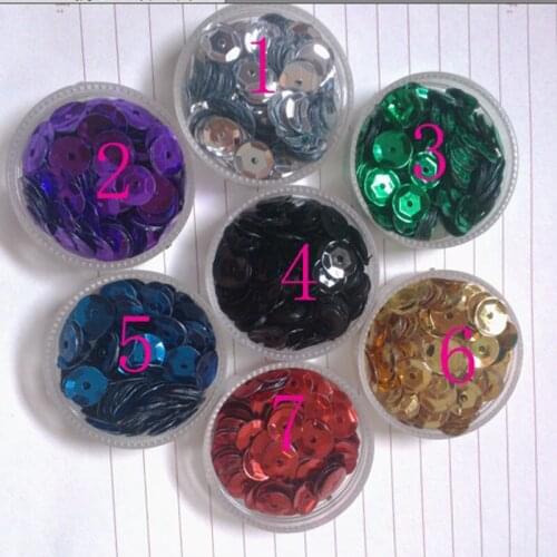 About 3900Pcs 8mm Shiny Sewing Accessories Round Cup Sequins For Crafts Scrapbook Sew On Material DIY Craft Accessory