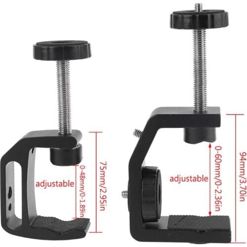 C-style Camera Screw Clamp with 360 Degree Mini Ballhead 1/4" for Flash Light G88D