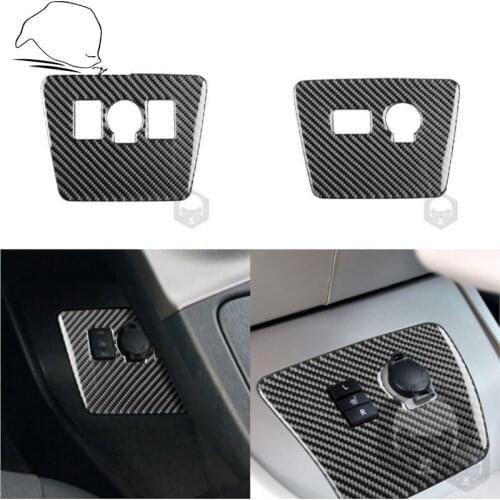 For Toyota Prius XW30 ZVW30 ZVW35 2009-2015 Plug-in Hybrid Carbon Power Outlet Panel Seat Heating Button Sticker Car Accessories