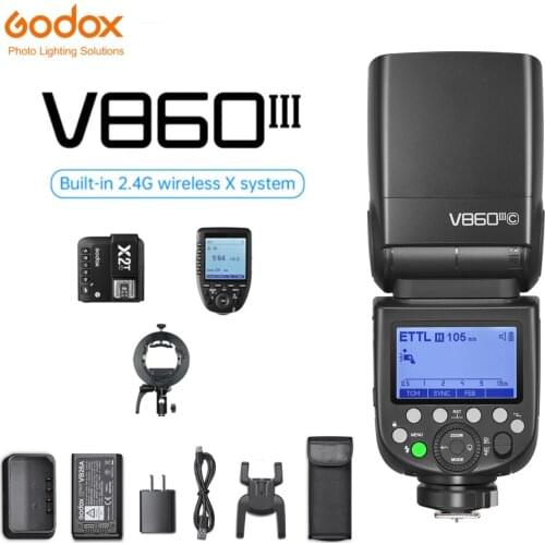 Godox V860III V860III-C V860III-N V860III-S V860III-F Camera Flash 76Ws 2.4G HSS Speedlite For Canon Sony Nikon Fuji Camera