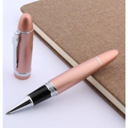 JINHAO 159 rose golden Rotate twist pen cover metal silver Trim ROLLERball PEN