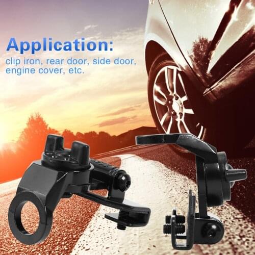 Stainless Steel Antenna Mount Bracket Radio EM-81 2-Axis Outdoor Hatchback Hood Mobile Personal Car Parts Decoration