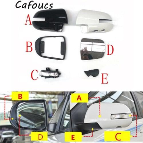 Cafoucs Rearview Mirror Shell Cover/turn Light For New BYD S6 2013 2014 2015 2016 Side Wing Mirror Frame Lens