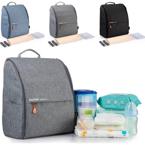 Fashion Mommy Diaper Bags Mother Large Capacity Travel Nappy Backpacks Simple Style Convenient Baby Nursing Portable Bags