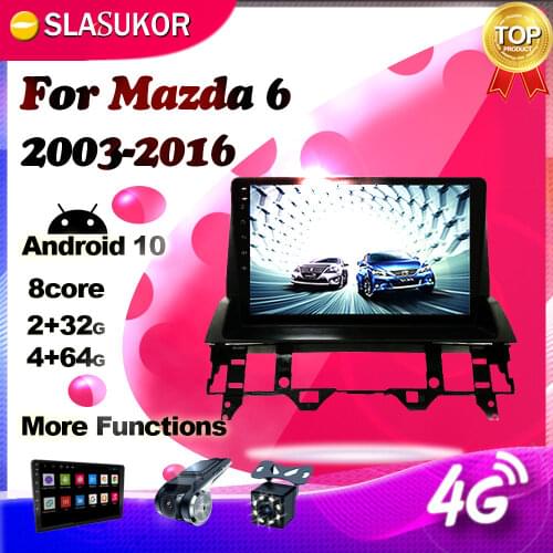 Android Multimidia Video Player For Mazda 6 2004 2005 2006 2007 2008-2015 DSP Car Radio Audio Stereo GPS Navigaiton DVD No 2 Din