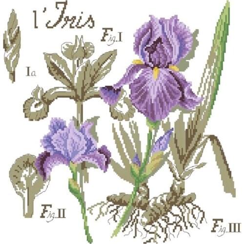 Shadow Series Beautifully Flower Needlework Embroidery Kit Cross Stitch Kit