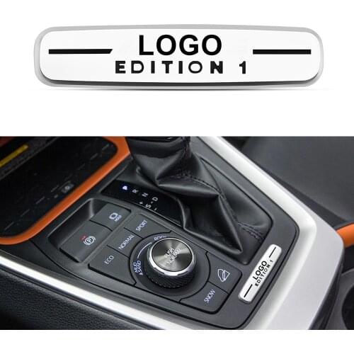 2pcs Car Interior Center Console Badge Sticker For Mercedes Benz AMG EDITION 1 CLA CLK GLA GLB GLC GLE GLK GLS GL GT Logo Decal