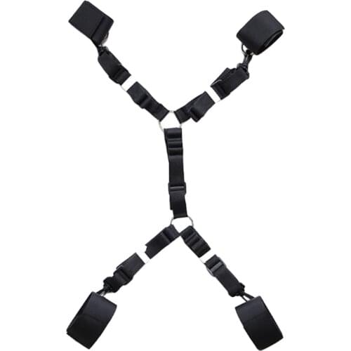 Adults Wrist Ankle Cuffs Under Bed Restraint Strap Handcuff For Couple Games