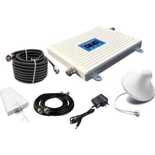 Outdoor antenna & indoor antenna included dual band 1800mhz2100mhz wcdma gsm mobile signal repeater