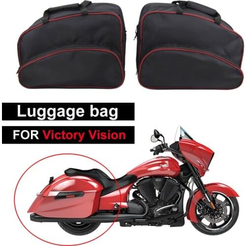 Pair Motorcycle Saddle Bags Side Storage Luggage Bag Inner bag liner Waterproof FOR Victory Vision 2008-2016
