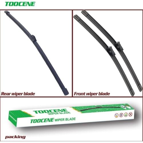 Front and Rear Wiper Blades For Audi A4 B8 2009-2016 Windscreen Windshield Wiper Rubber Auto Car Accessories 24+20+14