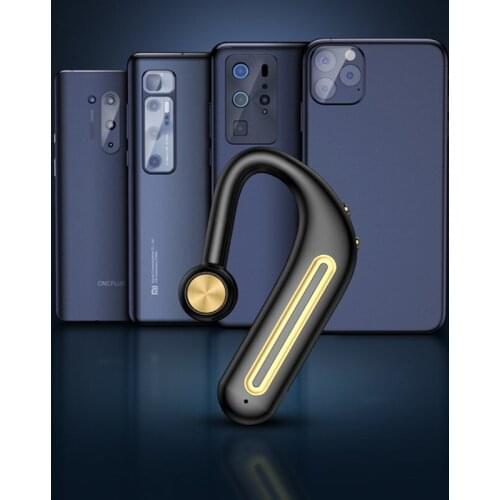 SEGOSEBY New B680 TWS Ear-Hook Single-Ear Headset BT5.0 Wireless Business Sports Game Noise-Reducing Earplugs Long Battery Life