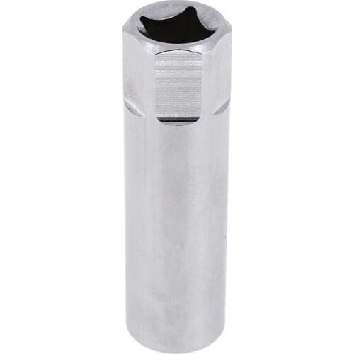 Silver 14mm Spark Plug Socket Removal Installation Wrench Magnetic Removal Tool Thin Wall 3/8" Drive for BMW, Nisan, Benz