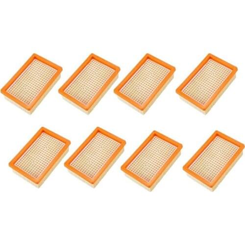 8PCS Vacuum Cleaner Filter Replacement for KARCHER Flat-Pleated MV4 MV5 MV6 WD4 WD5 WD6 P PREMIUM WD5