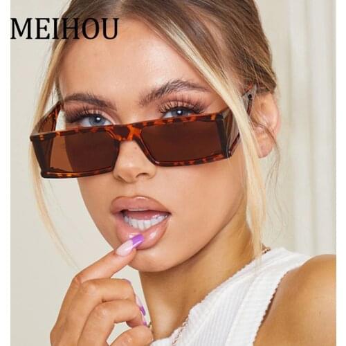 Punk Small Rectangular Sunglasses Women New Square Brand Designer Mirror Sun Glasses Classic Vintage Oculos De Sol UV400