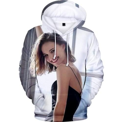 Kawaii Hoodie Popular Natalie Portman 3D Hoodie Fashion Women Hoodies Men Hoody Streetwear Women/Men Hooded Natalie Kids Clothes