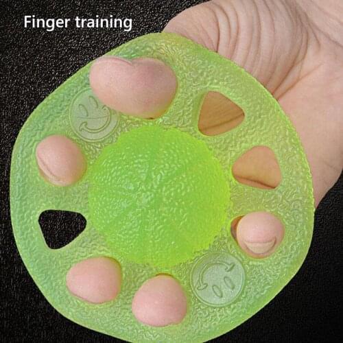 Grip Ball 8-Hole Jelly Finger Strength Training Equipment Hand Expansion Force Exercise Rehabilitation Training Ball M2