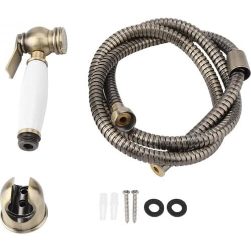 Bathroom Handheld Bidet Diaper Spray Sprayer Shattaf Kit Wall Mount Shower Toilet Bidet Sprayer Shower Faucet Set For Wash Bath