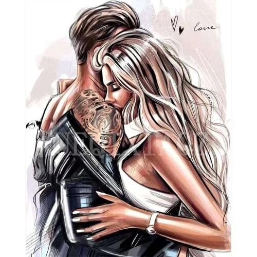 XUEQIXIAOZU 5D DIY Portrait Diamond Painting Pattern Sexy Girl Full OSquare/Round Diamond Embroidery Background Wall Decoration