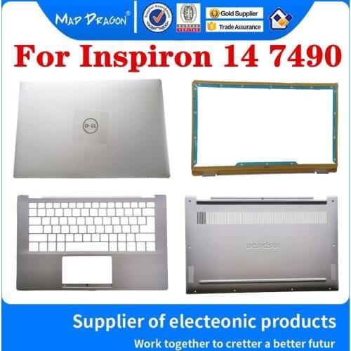 LCD Rear Cover LCD Top Shell Screen Lid Cover A shell Silver For Dell Inspiron 14 7490 0Y68N6 Y68N6 0K51Y4 0125DJ 089P9G 02X9CP
