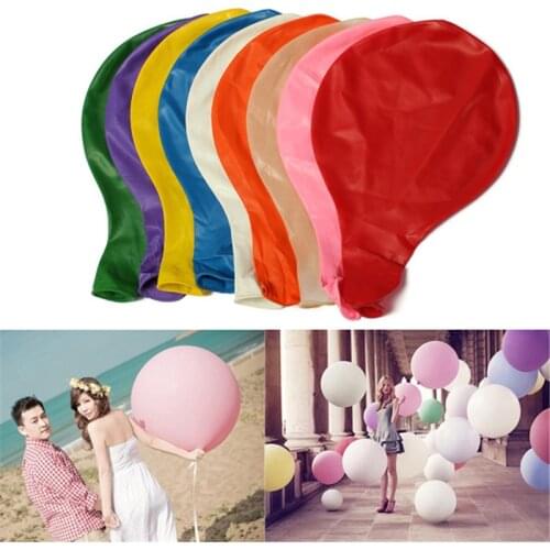 1pcs 36 inch Colorful Round Latex Balloons Helium Inflable Wedding Birthday Party Large Balloon Decoration