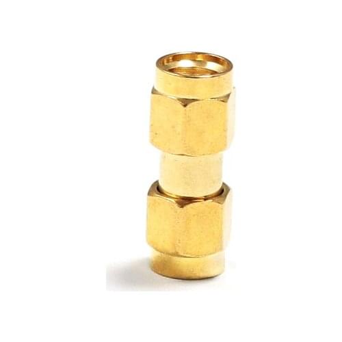 1pc RP-SMA Male Plug to RP- SMA Male Plug Connector RF Coax Adapter Straight goldplated NEW wholesale